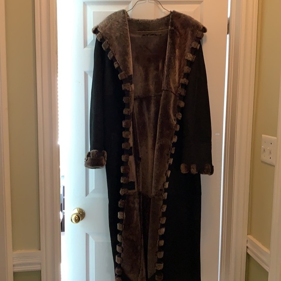 Full length Shearling coat T.O. LEATHER FASHIONS - Picture 5 of 5